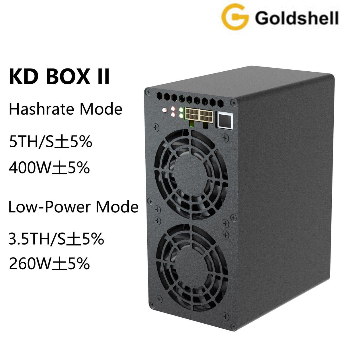 Goldshell KD Box II Dual Modes 5TH/